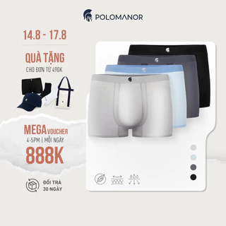 Quần lót nam dáng BOXER AIR MAX cao cấp, thoáng mát, kháng khuẩn POLOMANOR