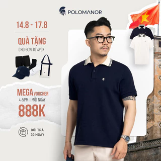 Áo polo nam TRAVIS vải Cotton CVC Diamond cao cấp, nam tính thanh lịch sang trọng - POLOMANOR