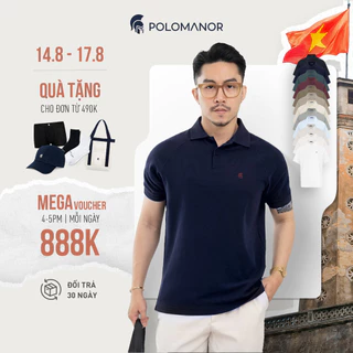 Áo polo nam cao cấp BASIC DIAMOND, chất liệu mới CVC Diamond, thanh lịch sang trọng - POLOMANOR