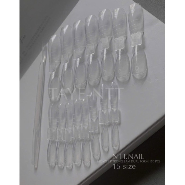 móng dual form taye, móng cao cấp Móng úp TAYE(p064) làm dual form, móng làm dual form mr nail, móng chống tràn gầm