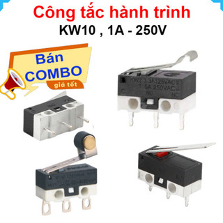 [Bán sỉ combo] (20 cái) Công tắc hành trình KW - 10 1A 125V chân cắm PCB, hàn dây