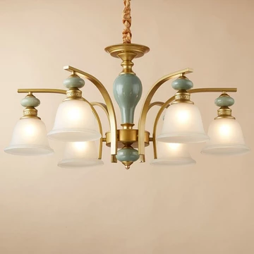 Đèn chùm phong cách châu Âu, đèn phòng ngủ, đèn phòng ăn, đèn học, đèn retro Mỹ sang trọng, đèn lớn hiện đại, đèn đơn gi