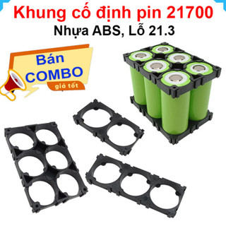 [Bán sỉ combo] Khung cố định pin - 21700 lỗ 21.3mm, nhựa ABS chống cháy