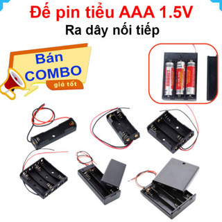 [Bán sỉ combo] Đế pin AAA (pin tiểu) 1.5V ra dây nối tiếp
