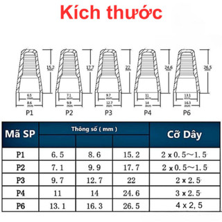 [Bán sỉ combo] (50 cái) Cút nối xoắn dây điện SP1 - SP6