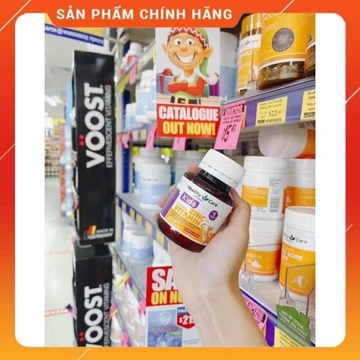 Viên nhai bố sung kẽm cho bé Healthy Care Zinc + Vitamin C của úc 60 cho trẻ từ 2 tuổi tăng đề kháng hiệu quả booshop396