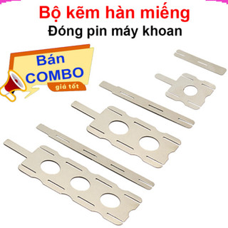 [Giá sỉ] (10 bộ) Kẽm hàn miếng mạ niken chuyên đóng khối 5S, pin makita
