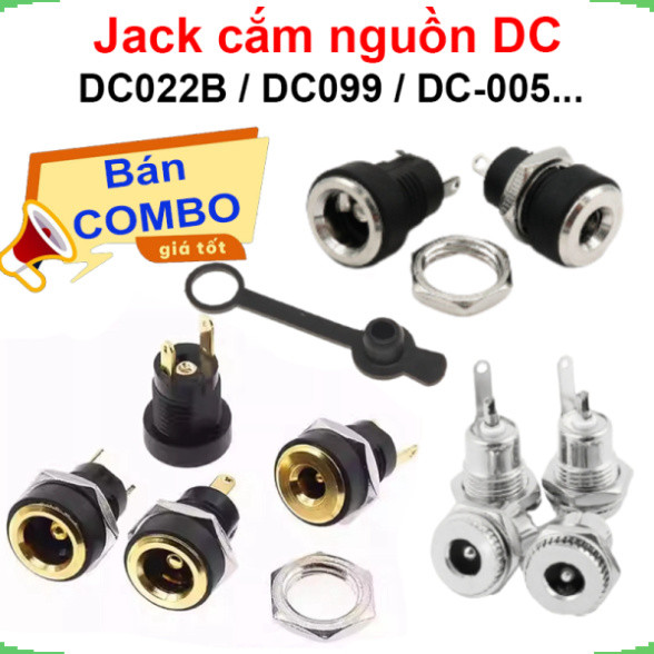 [Giá bán sỉ] Đầu cái cắm nguồn, jack cái cắm nguồn DC