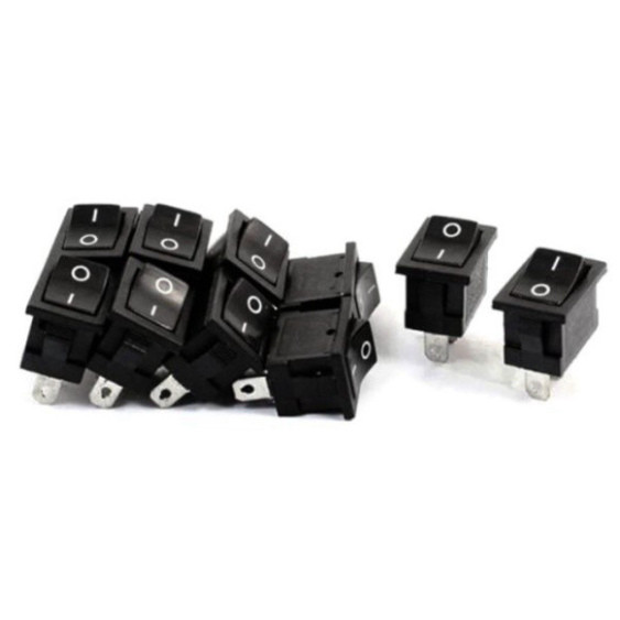 [Giá bán sỉ] (10 cái) Công tắc bập bênh KCD1 - 11 2P/3P 10x15mm 3A - 250V