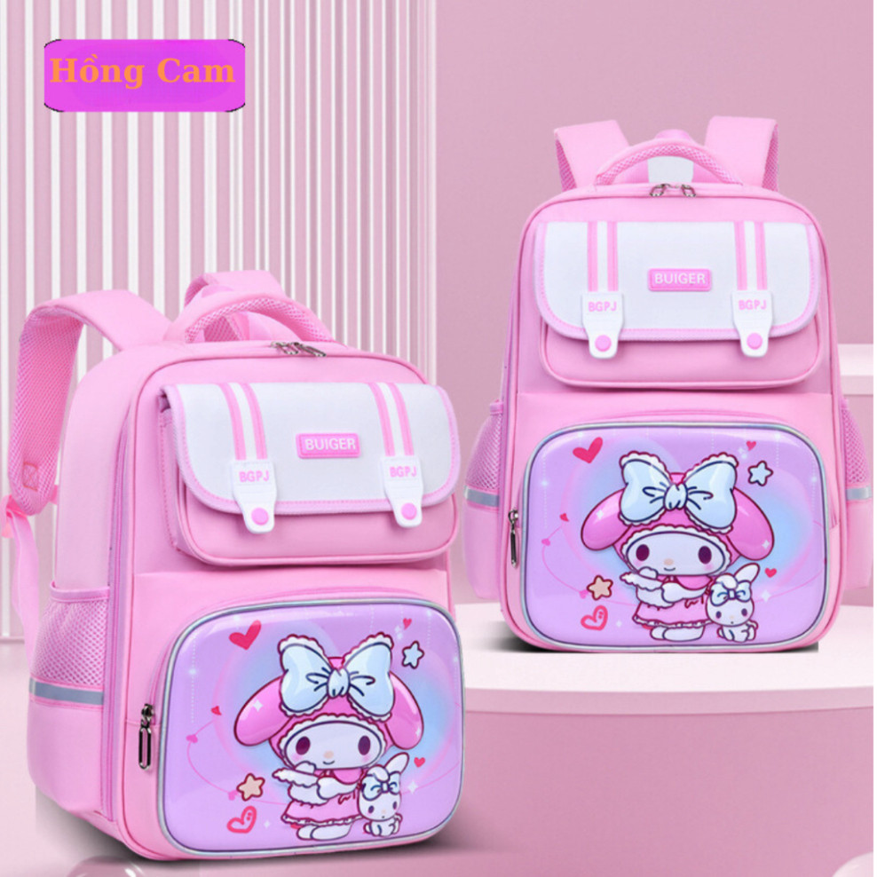 Balo học sinh cấp 1 23chống nước họa tiết 3D Kuromi Phi hành gia cho bé trai gái + Tặng móc khóa dễ thương ntt95