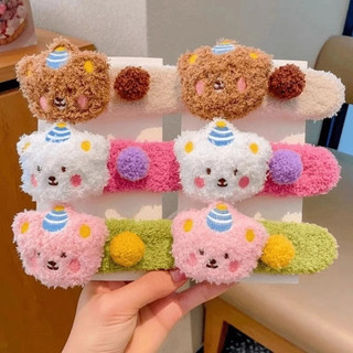 Kẹp Tóc Gấu bông pudding HINAKY kẹp tóc mỏ vịt dễ thương kẹp tóc lớn 2025 🌸🌸🌸