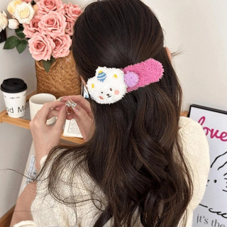 Kẹp Tóc Gấu bông pudding HINAKY kẹp tóc mỏ vịt dễ thương kẹp tóc lớn 2025 🌸🌸🌸