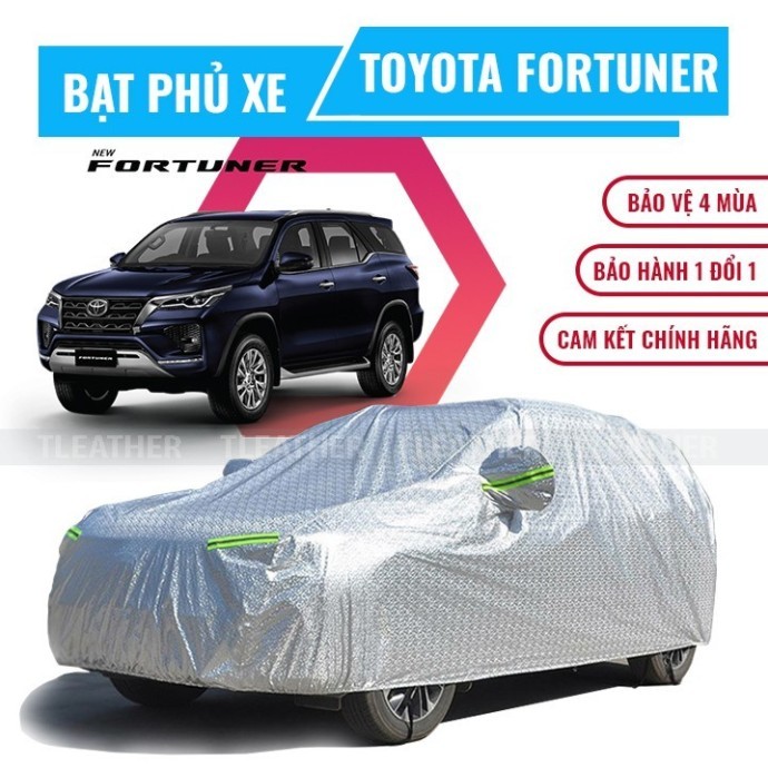 Bạt che phủ xe ô tô 7 chỗ Toyota Fortuner chất liệu vải cao cấp chống nắng mưa bụi bẩn