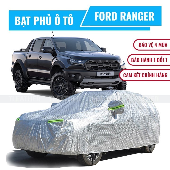 Bạt phủ xe ô tô bán tải Ford Ranger chất liệu vải cao cấp che nắng mưa chống bụi bẩn