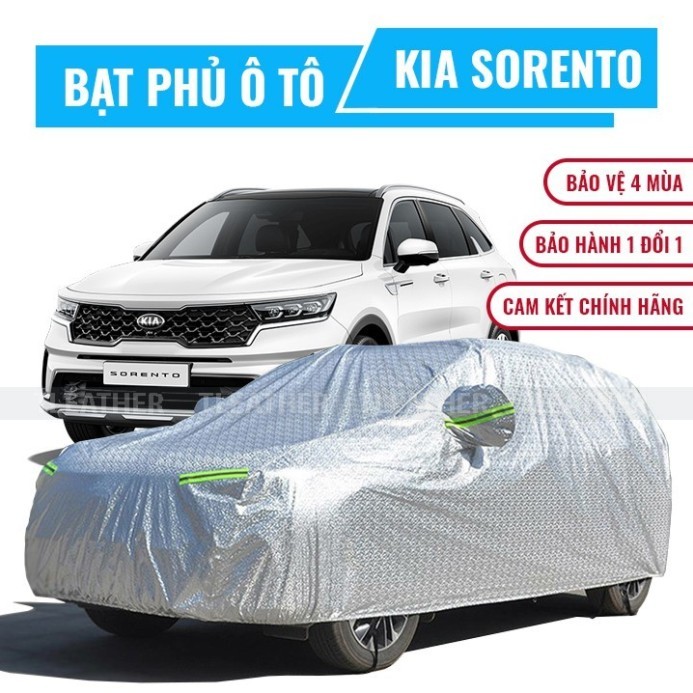 Bạt phủ xe ô tô 7 chỗ Kia Sorento 3 lớp chống nóng che nắng mưa không thấm nước