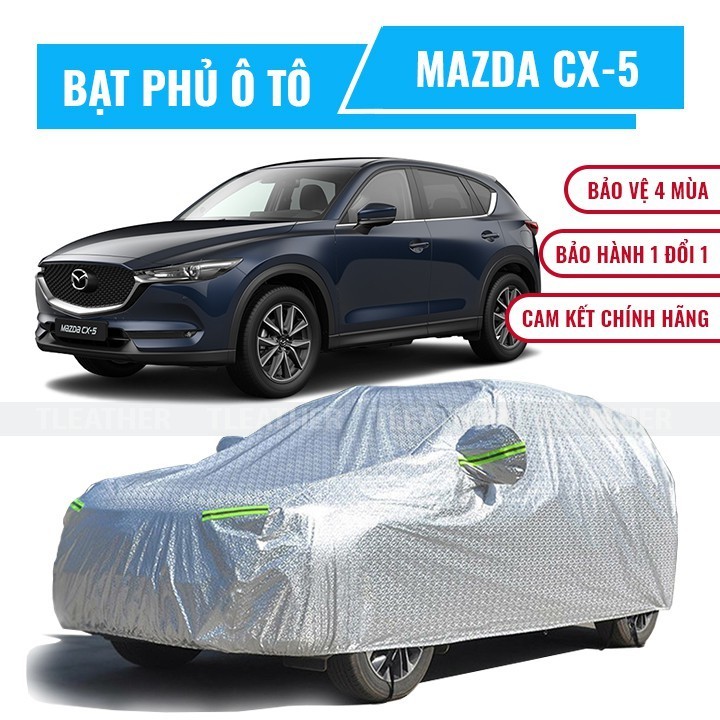 Bạt phủ xe ô tô Mazda CX-5 chất liệu vải cao cấp che nắng mưa chống nóng xe hơi