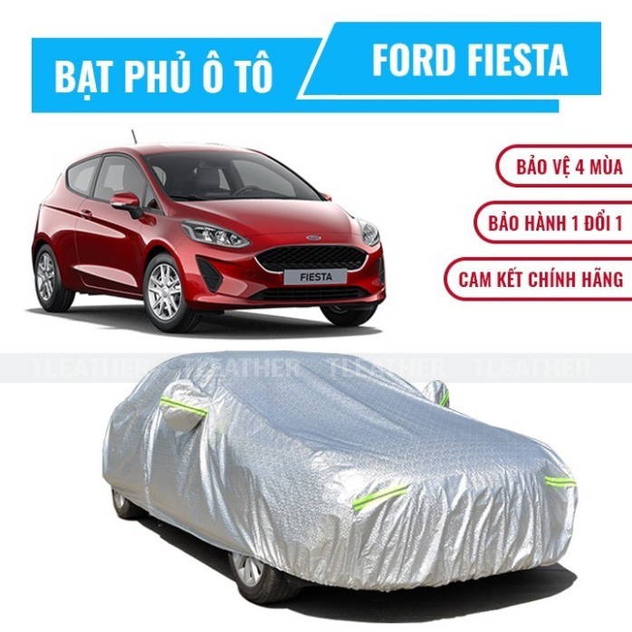 Bạt che phủ xe ô tô 5 chỗ Ford Fiesta chất liệu vải cao cấp chống nắng mưa bụi bẩn