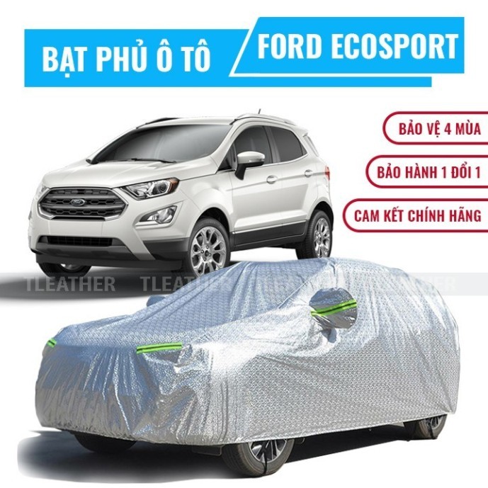 Bạt phủ xe ô tô Ford Ecosport chất liệu vải cao cấp che nắng mưa chống nóng xe hơi