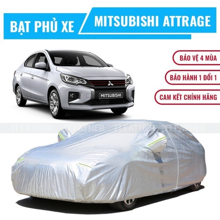 Bạt phủ xe ô tô 5 chỗ Mitsubishi Attrage chất liệu vải cao cấp che nắng mưa chống bụi bẩn