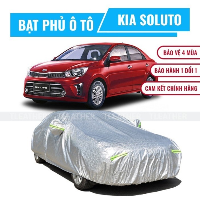 Bạt phủ xe ô tô 5 chỗ Kia Soluto chất liệu vải cao cấp che nắng mưa chống bụi bẩn