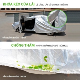 Bạt phủ xe ô tô 5 chỗ Mazda 2 Sedan chất liệu cao cấp che nắng mưa không thấm nước