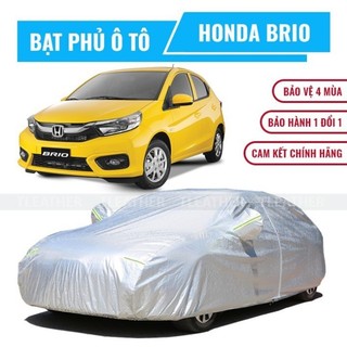 Bạt che phủ xe ô tô 5 chỗ Honda Brio chất liệu vải cao cấp chống nắng mưa bụi bẩn