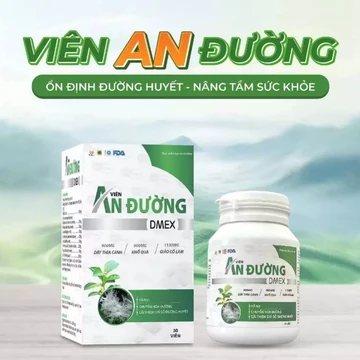 Viên An Đường DMEX 30 Viên – Dây Thìa Canh Khổ Qua Giảo Cổ Lam Hỗ Trợ Chuyển Hóa Đường Hằng Ngày