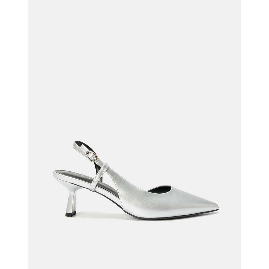 Giày Cao Gót Nữ 7cm Thời Trang JUNO Giày Cao Gót Slingback Phối Liệu Bóng CG07165