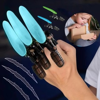 Đồ chơi móng vuốt robot phát sáng cho bé – Combo 2 cái – Móng vuốt lắp ngón tay siêu nhân ngầu lòi