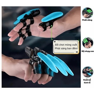 Đồ chơi móng vuốt robot phát sáng cho bé – Combo 2 cái – Móng vuốt lắp ngón tay siêu nhân ngầu lòi