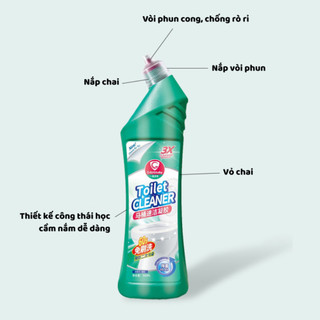 Tẩy Bồn Cầu Sạch Sâu 99.99% Tẩy Toilet Nhà Tắm Vết Ố Vàng Hiệu Quả 60 Ngày Best House - TBC04
