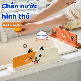 Tấm Chắn Nước Hình Thú  Dùng Cho Bồn Rửa Bát Bàn Bếp Ngăn Bắn Nước Dầu Mỡ Vệ Sinh Sạch Sẽ Best House - CN03