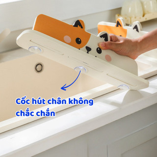 Tấm Chắn Nước Hình Thú  Dùng Cho Bồn Rửa Bát Bàn Bếp Ngăn Bắn Nước Dầu Mỡ Vệ Sinh Sạch Sẽ Best House - CN03