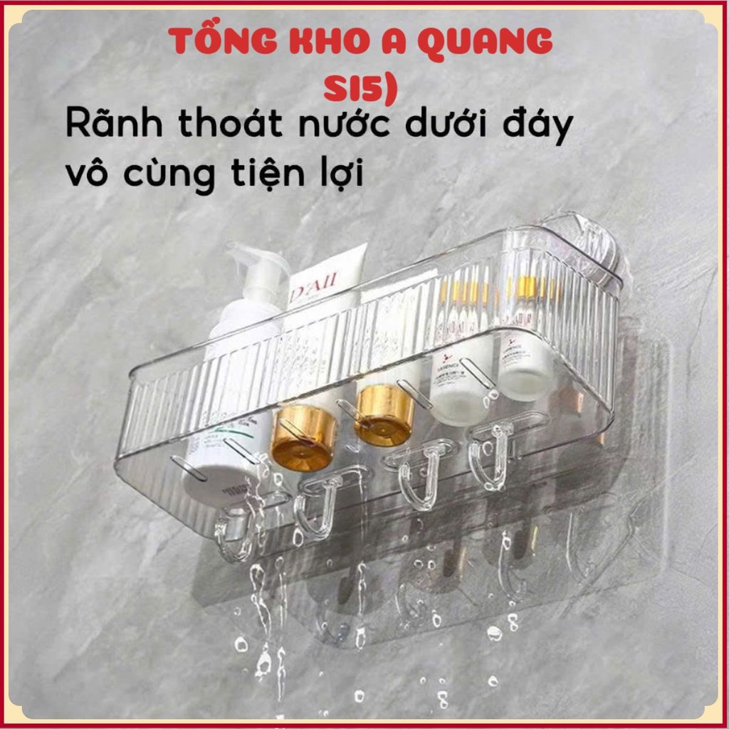 Kệ nhà tắm hút chân không cỡ lớn – Thiết kế chắc chắn, chống rơi, phù hợp mọi loại gạch