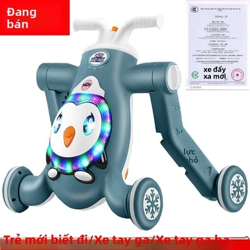 Xe tập đi cho bé 3 trong 1, xe đẩy tập đi cho trẻ sơ sinh, trẻ mới biết đi, học đi cho bé