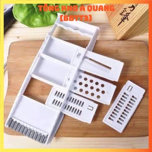 BỘ DAO GỌT BÀO 5 LƯỠI TIỆN LỢI - Bộ Nạo Củ Quả Đa Năng 5 In 1 Cắt Hoa Quả,Bàn Nạo Sợi Hỗ Trợ Việc Nấu Nướng