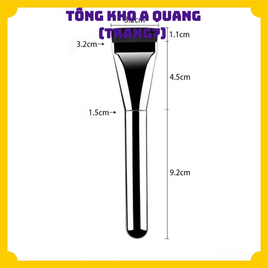CỌ TRANG ĐIỂM TÁN NỀN HÌNH VUÔNG - Cọ Make Up Che Khuyết Điểm Hoàn Hảo,Chổi Cọ Tán Kem Nền Mỏng Nhẹ Đều Màu Tự Nhiên