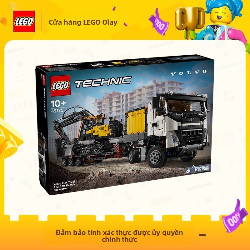 [Hàng Chính Hãng]LEGO Lego42175Volvo FMX Xe tải và EC230 Máy xúc điện ...