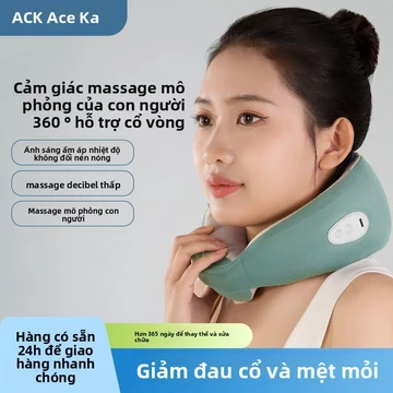 Massage tại nhà Aisikai U Gối cổ, máy massage cổ, gối massage đầu, gối massage vai cổ, gối massage cổ thần kỳ
