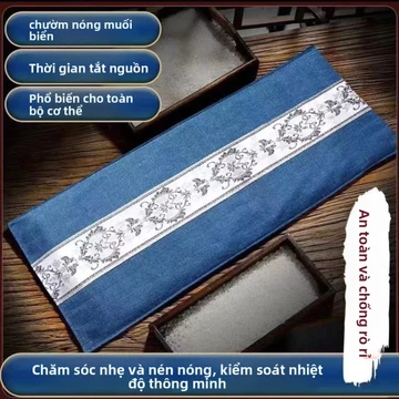 【Túi Ai lớn miễn phí】Túi muối sưởi điện, muối biển, muối thô, túi chườm nóng, bảo vệ eo, sử dụng tại nhà, túi muối châm