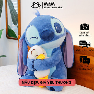 Gấu bông Stitch ôm vịt – giao từ kho Hà Nội