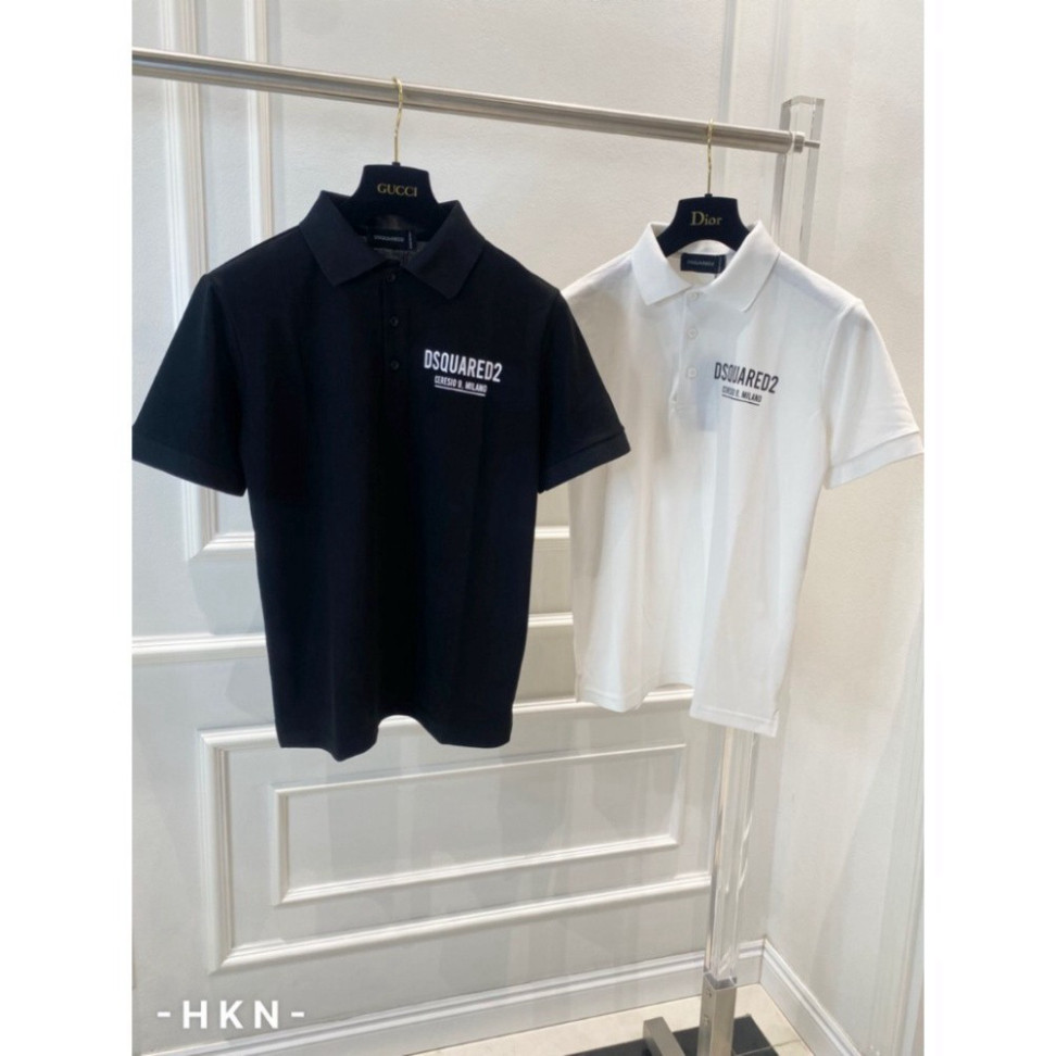Áo Polo Dsquared2 Chất COTTON ĐẸP, Áo Polo Nam Nữ Họa Tiết Dsq In Trước Sau Siêu Hot Dành Cho Boy Phố New 2025
