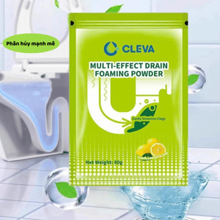 Combo 5 Gói Bột Thông Cống CLEVA Thông Tắc Bồn Cầu Bồn Rửa Bát Chất Tẩy Rửa Đường Ống Mạnh Mẽ Best House - BTC02