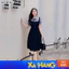 Đầm thiết kế phối cổ sơ mi tùng xếp ly BEMINE MT8934