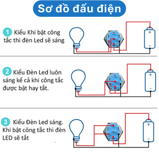 Nút nhấn chống nước đầu bằng / đầu cao ( Nhấn Giữ / nhấn nhả ) lỗ khoét 12mm/16mm/19mm/22mm