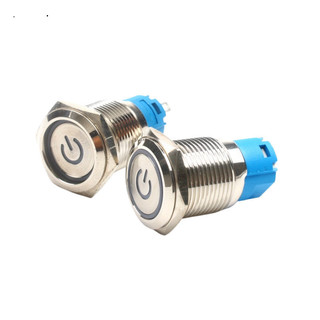 Nút nhấn chống nước đầu bằng / đầu cao ( Nhấn Giữ / nhấn nhả ) lỗ khoét 12mm/16mm/19mm/22mm