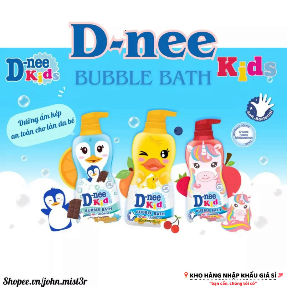 Sữa Tắm Gội Dnee Kids 400ML Nội Địa Thái Lan Dưỡng Ẩm Kép An Toàn Cho Da Bé Yêu