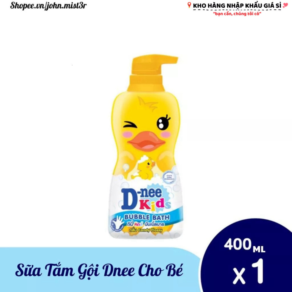 Sữa Tắm Gội Dnee Kids 400ML Nội Địa Thái Lan Dưỡng Ẩm Kép An Toàn Cho Da Bé Yêu