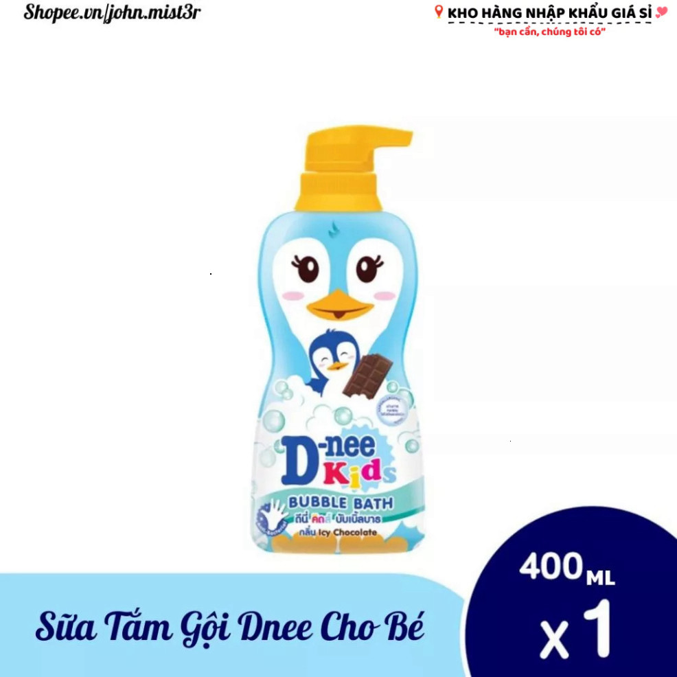 Sữa Tắm Gội Dnee Kids 400ML Nội Địa Thái Lan Dưỡng Ẩm Kép An Toàn Cho Da Bé Yêu
