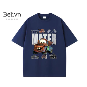 Áo thun regular cotton IN HÌNH XE TOW MATER (9-95kg) Hot Trend 2026